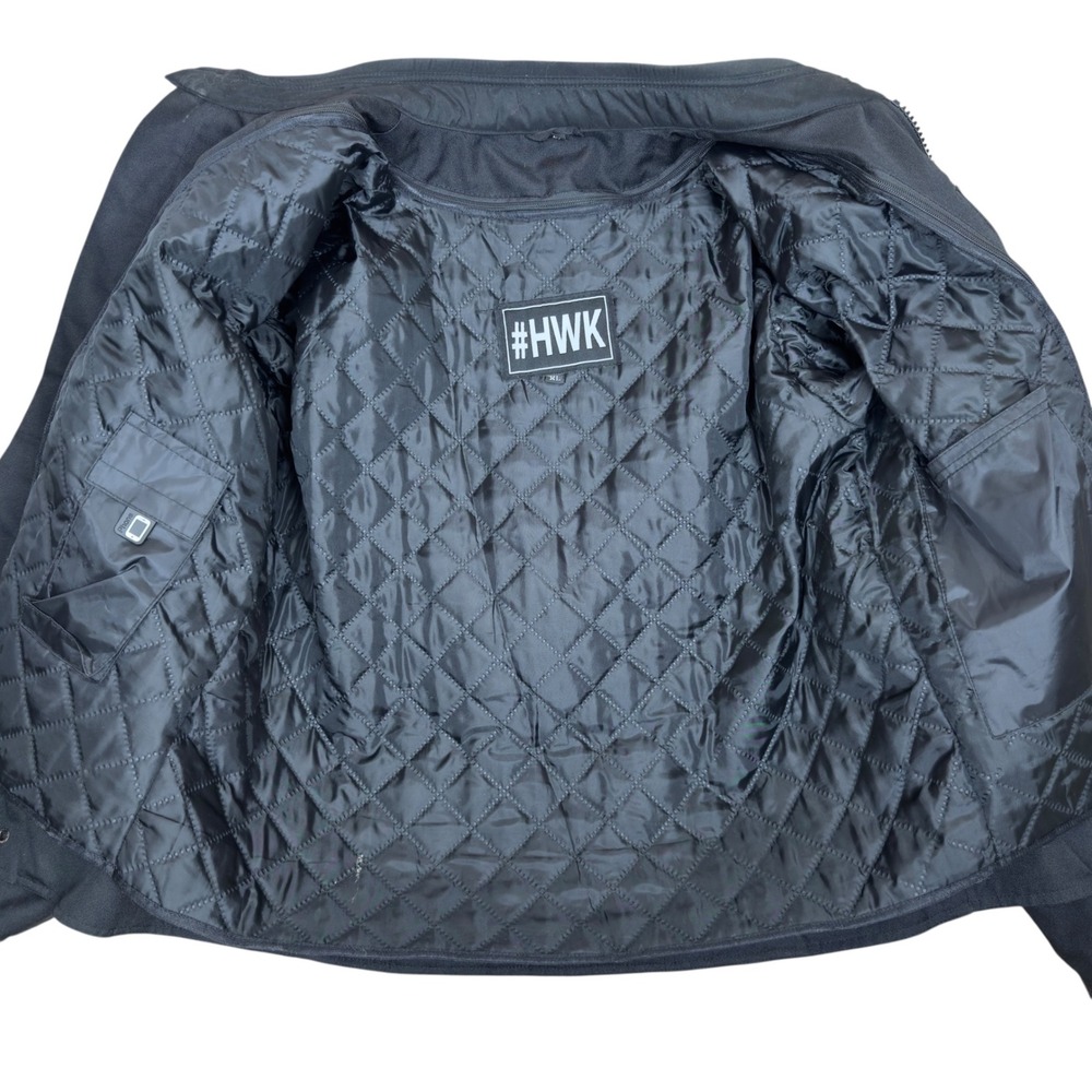 HWK Motorcycle Jacket Scorpion Mens 2XL Black Blue Grey Motorsports Riding Gear - Picture 8 of 9